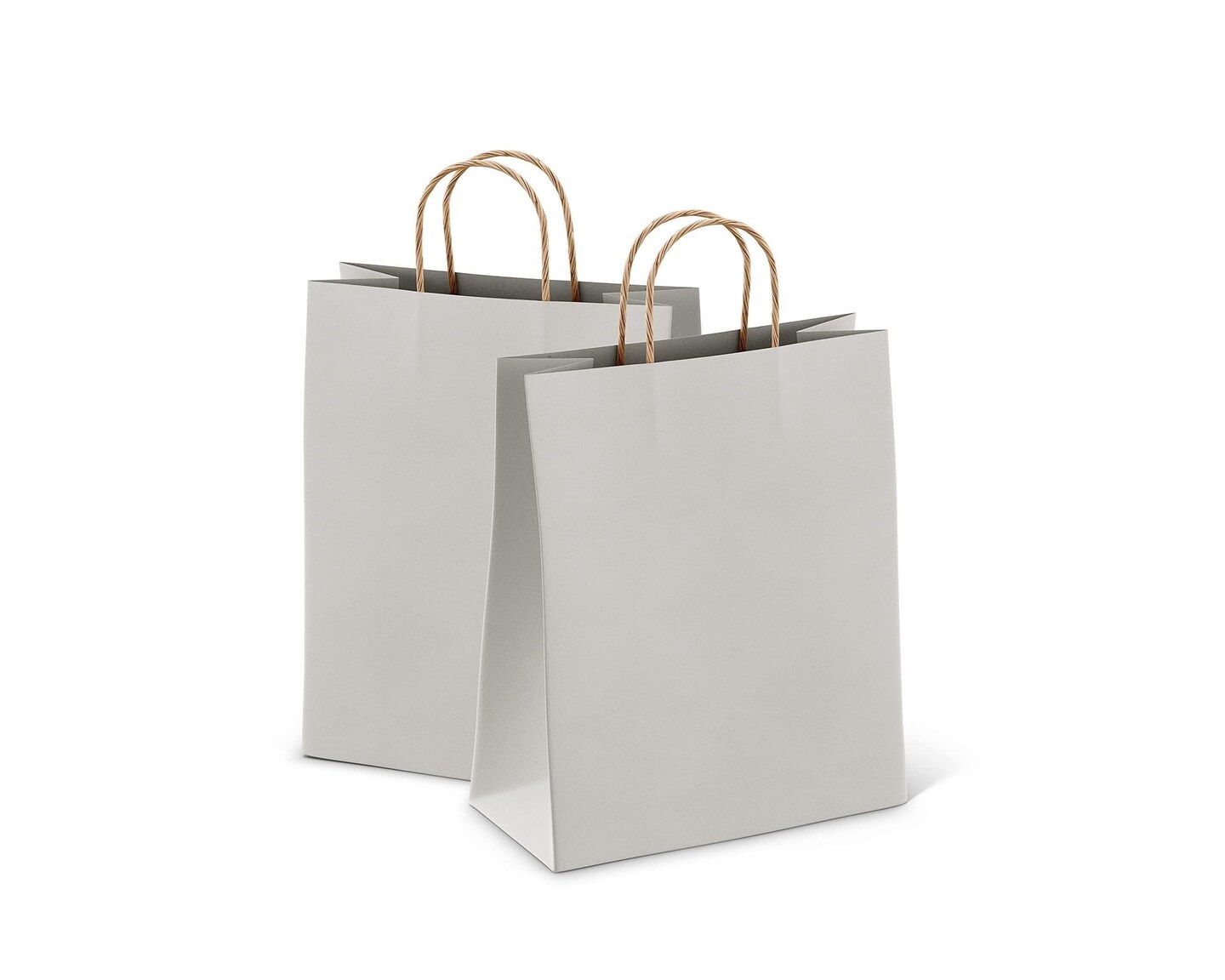 Brown Shopping Bags 5.25 x 3.75 x 8 Pack of 50 Brown Paper Bags with Handles Bulk 150 GSM Brown Gift Bags with Handles Bulk Brown Bags with Handles Bulk Brown Kraft Bags with Handles