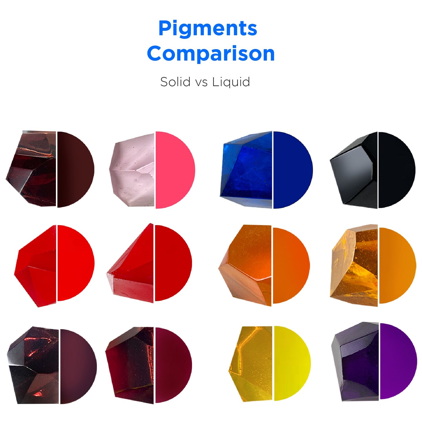 Liquid Pigment - 10ml, 24 Jar Set - Transparent