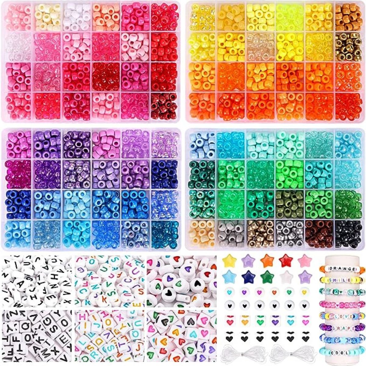 Assorted Beads for Jewelry Making 3250 pcs