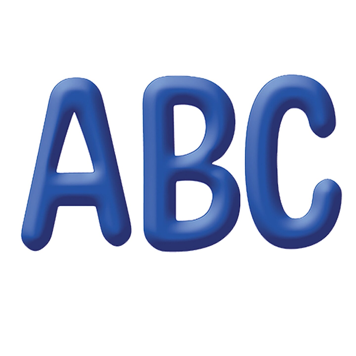 Color My World - Solid Blue 4&#x22; Deco Letters, 180 Per Pack, 3 Packs