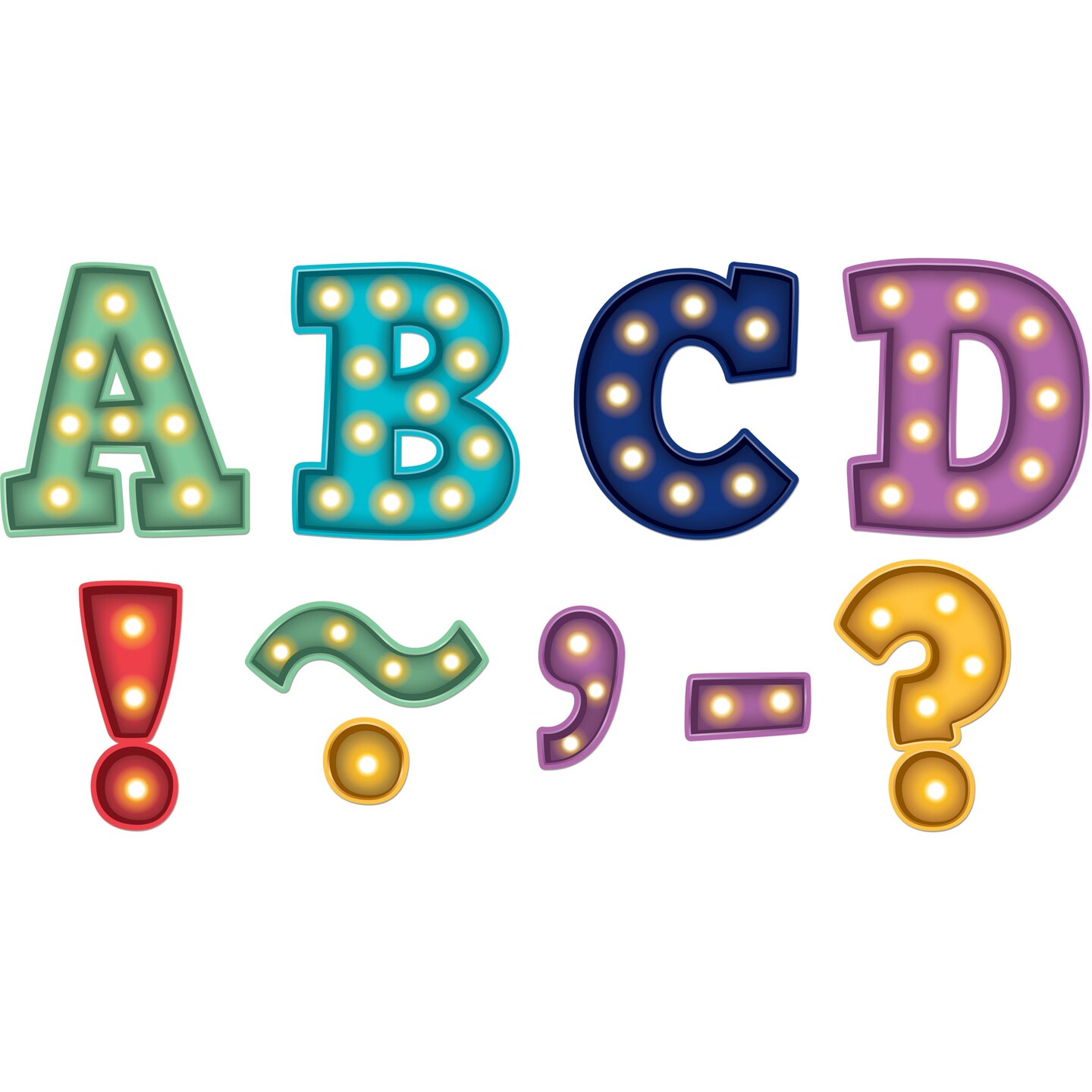 Marquee Bold Block 3&#x22; Magnetic Letters, 55 Pieces