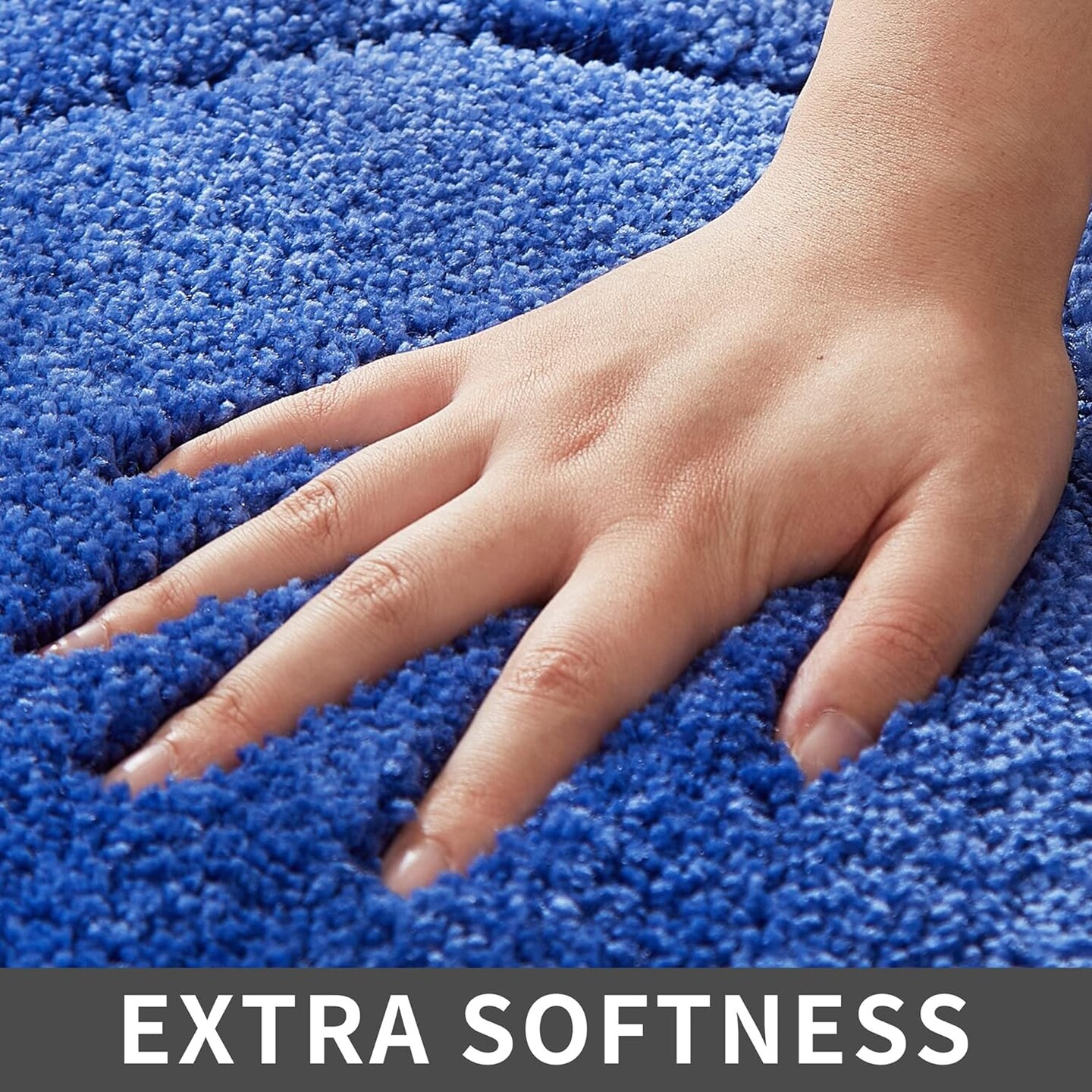 Cosy Homeer Extra Thick Anti-Slip Bath Rug-Blue