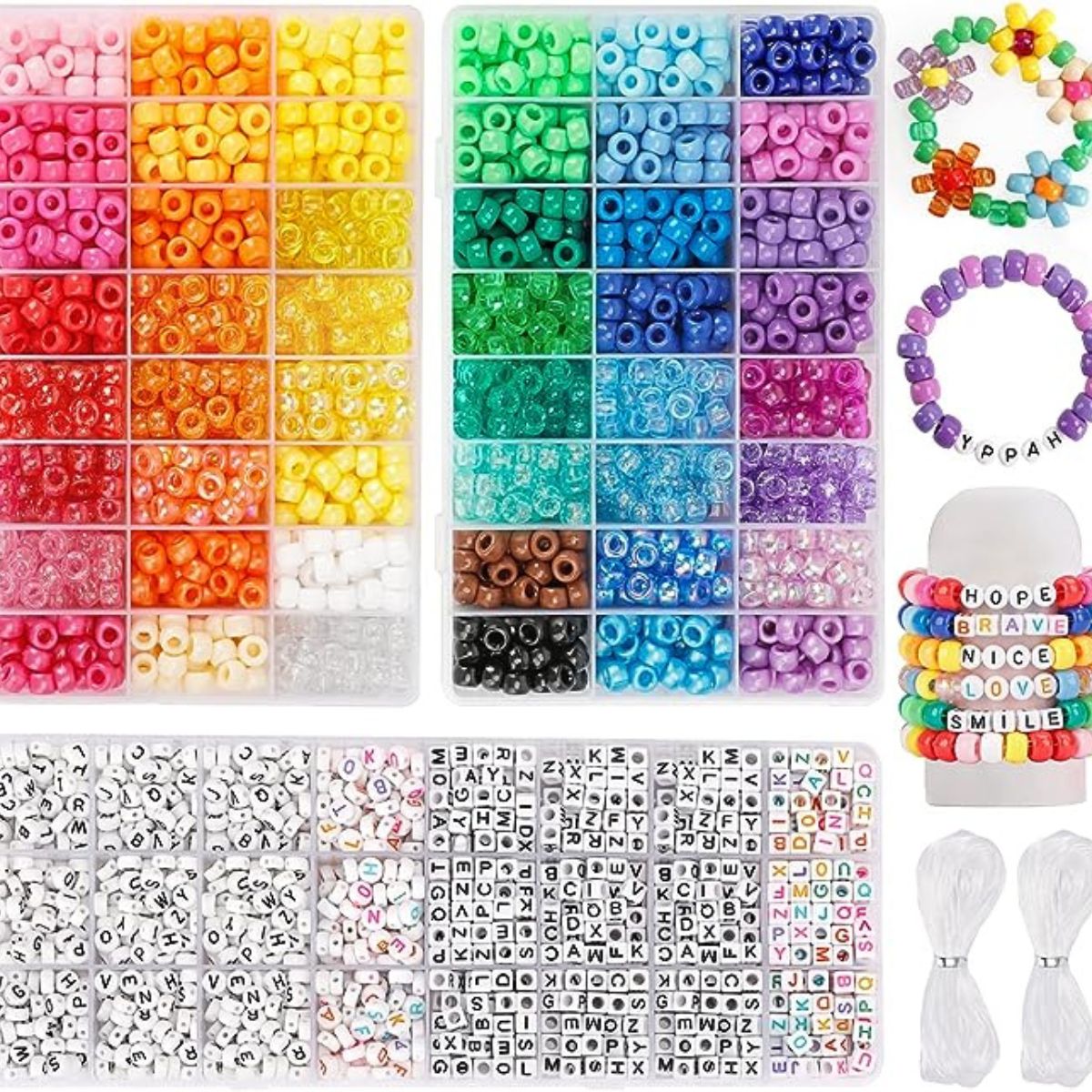 Mixed Beads for Jewelry Making 3960 pcs