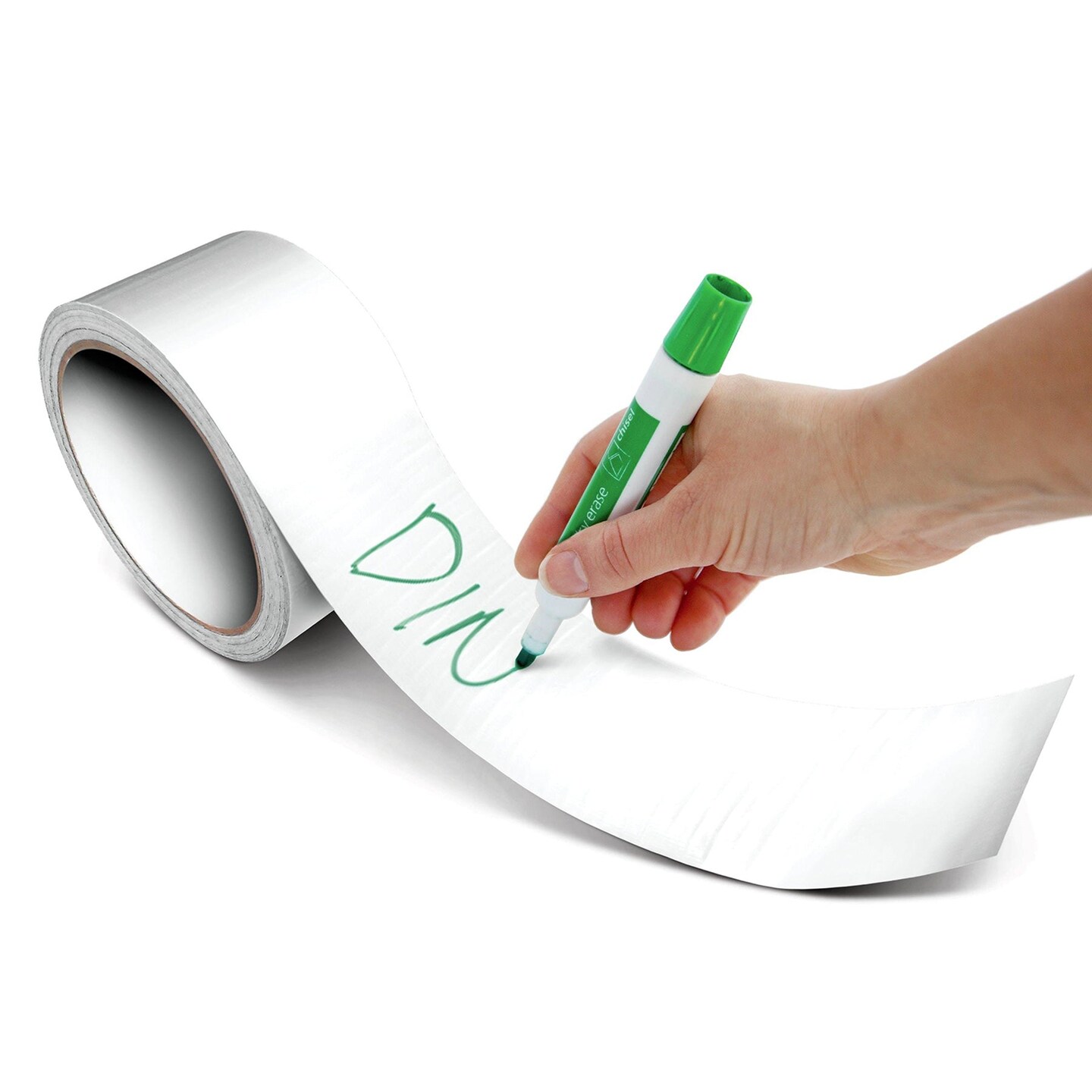 Dry Erase Tape, 1.88&#x22; x 5yd, Pack of 3