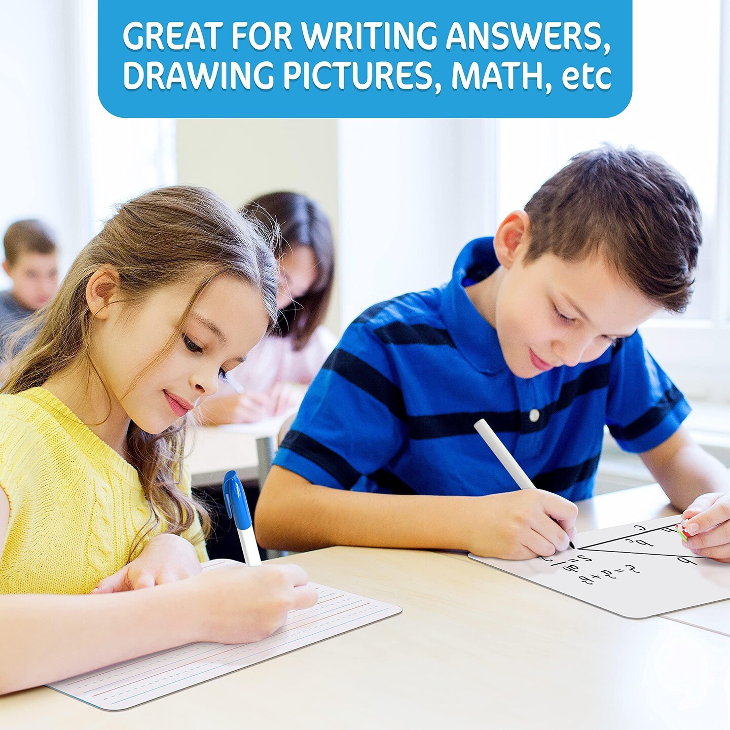 10 Pack Mini Dry Erase Board Lapboard 9x12 Inch Small Dry Erase White Board for Kids Students Classroom Home and Office Work Portable Student Mini Whiteboards 9 x 12 Inch