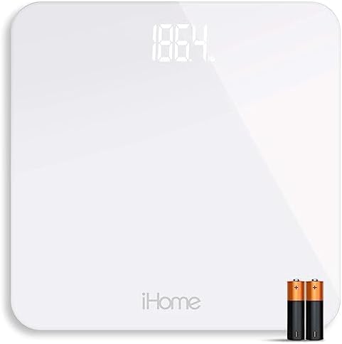 iHome&#xAE; Digital Scale Step-On Bathroom Scale