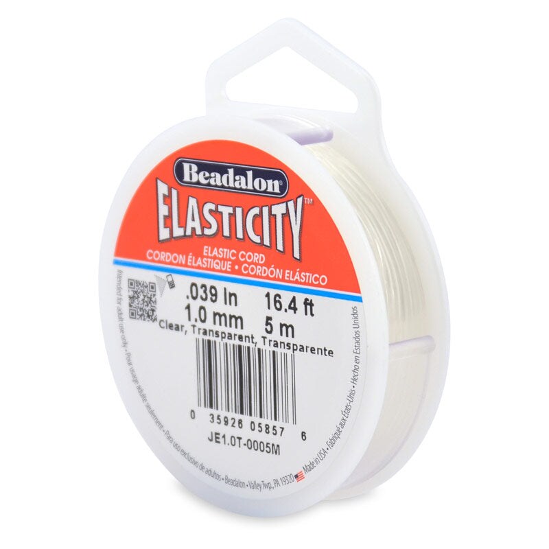 Elasticity String Cord 1mm Clear 5 Meters