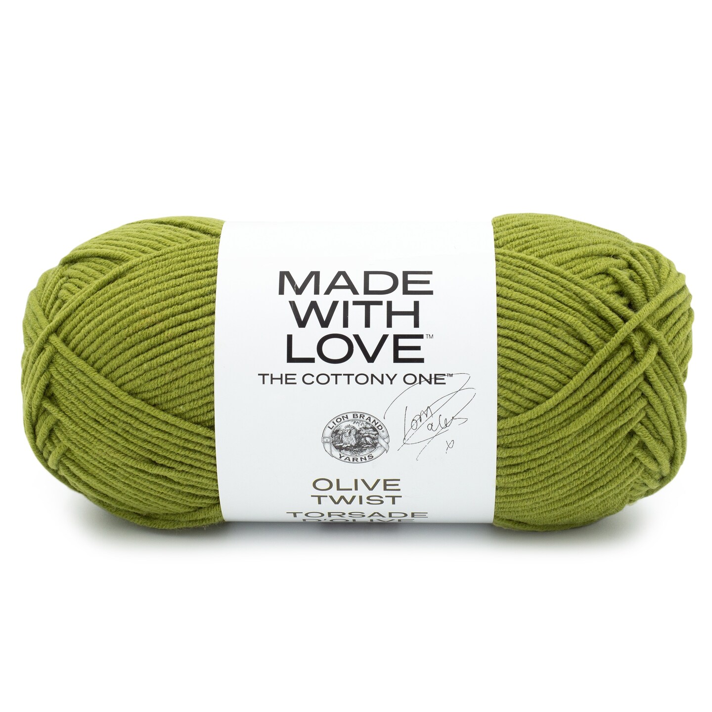 Lion Brand Tom Daley - The Cottony One Yarn-Olive Twist