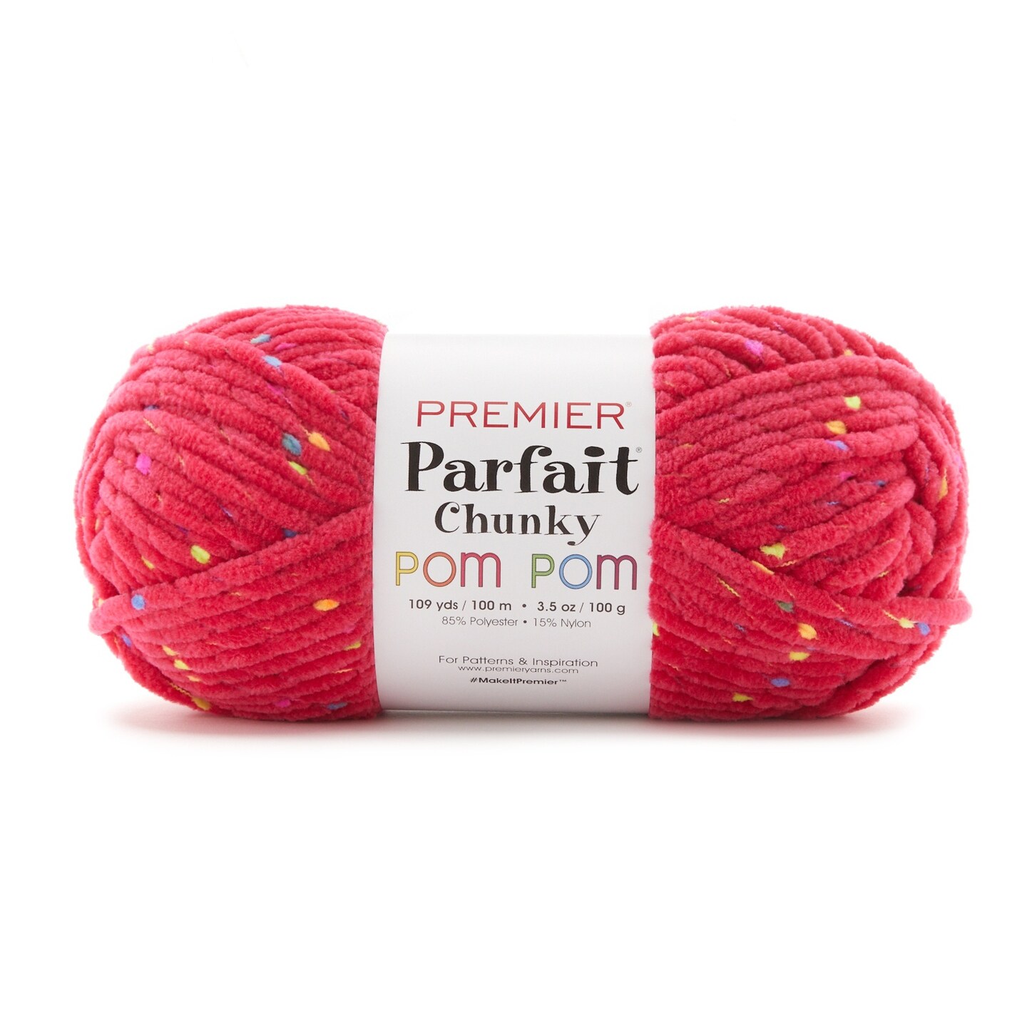 Premier Parfait Chunky Pom Pom Yarn-Party Pink