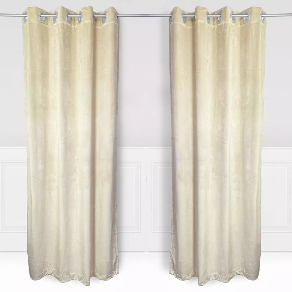 52 X 84 Inch 2 Panels Velvet Curtains with Grommets