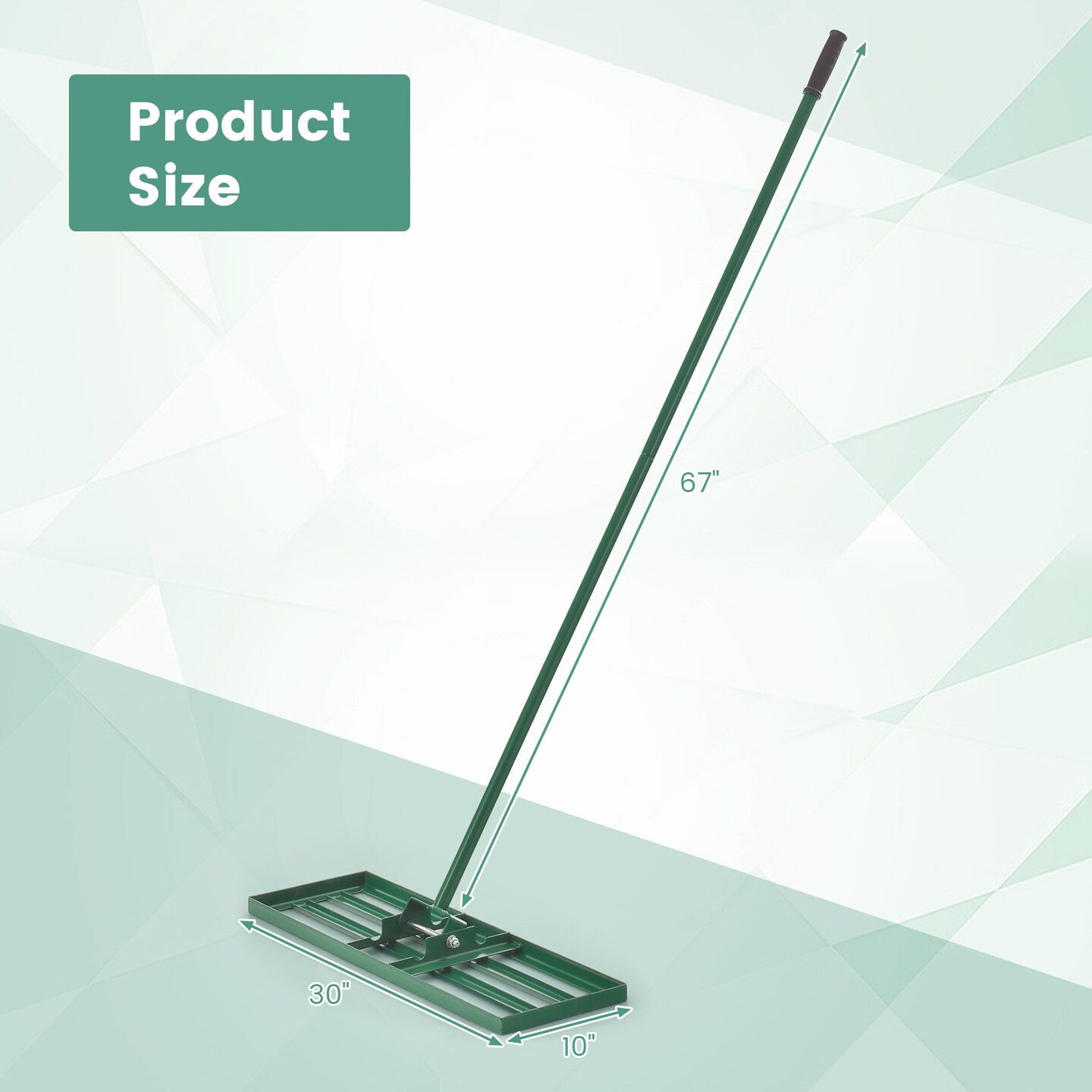 30 inches Lawn Leveling Rake with Ergonomic Handle