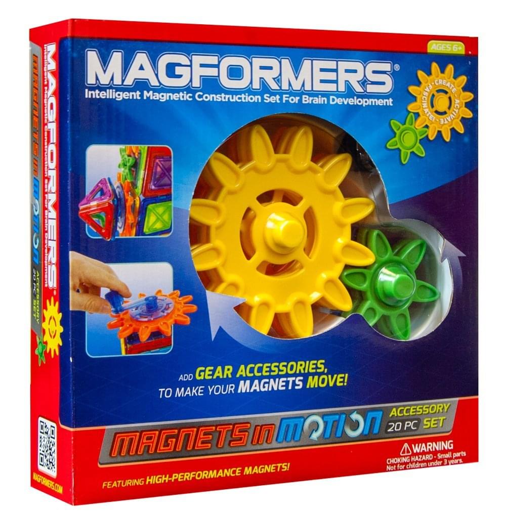 Magformers Magnets in Motion 20-Piece Gear Set