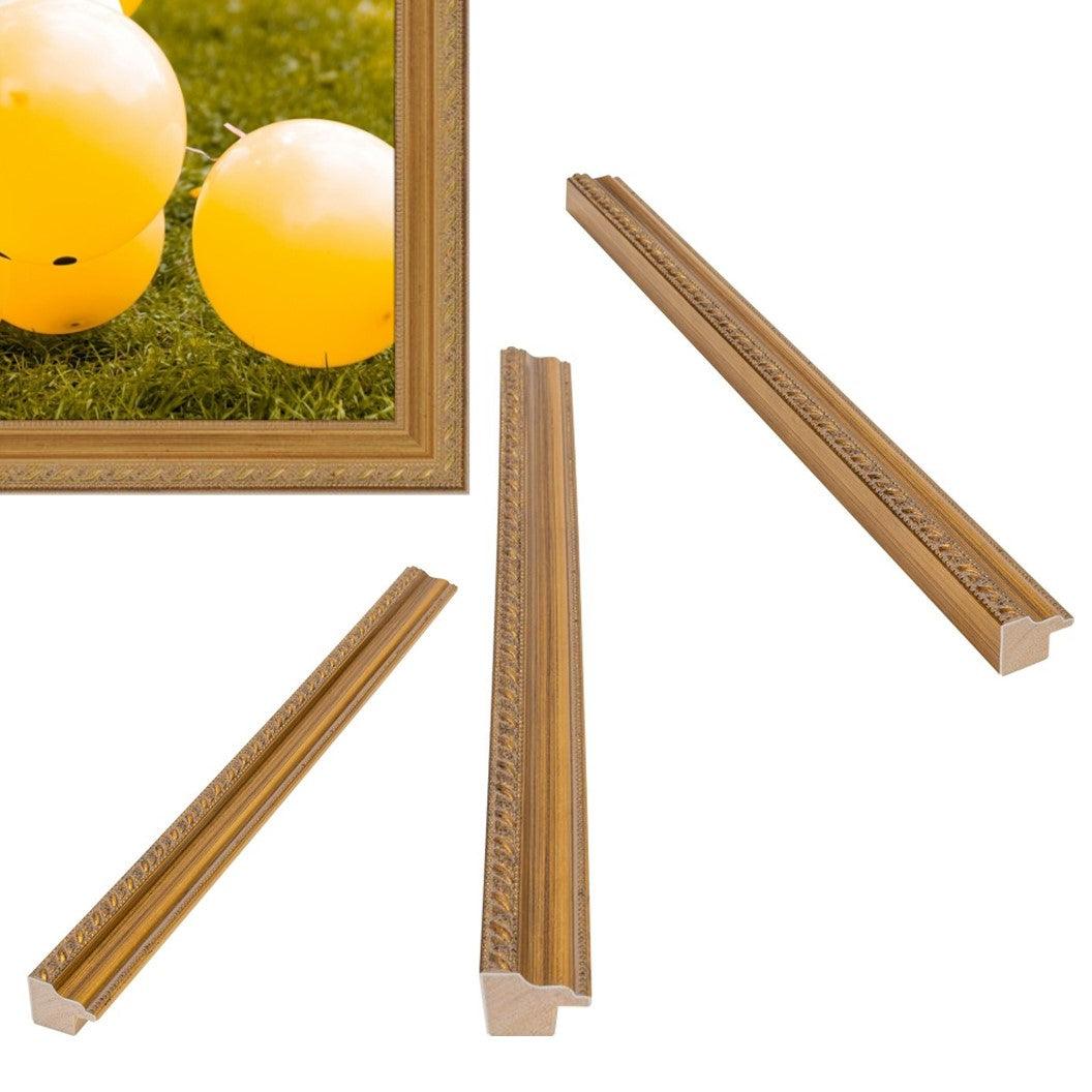 Thin Antique Gold Picture Frame
