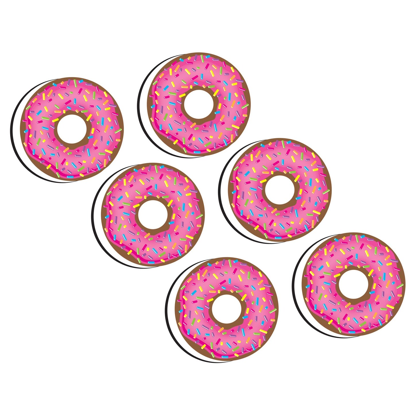 Magnetic Whiteboard Erasers, DonutFetti&#xAE;, Pack of 6