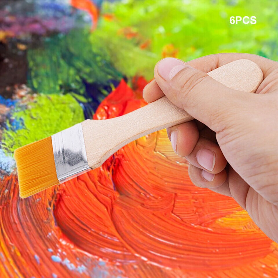 6 PCS Nylon Paintbrushes