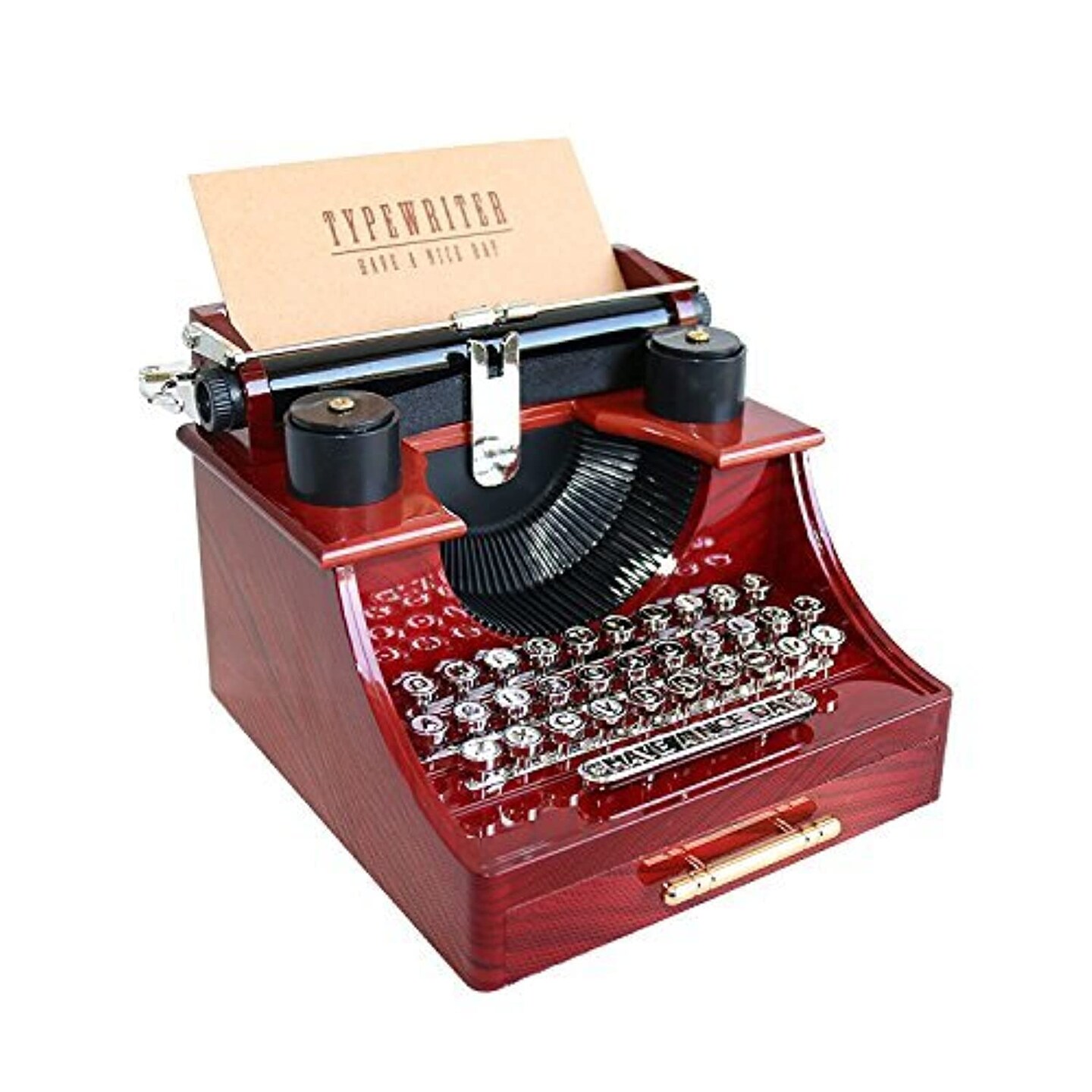 Vintage Typewriter Music Box for Home/Office/Study Room Décor Decoration