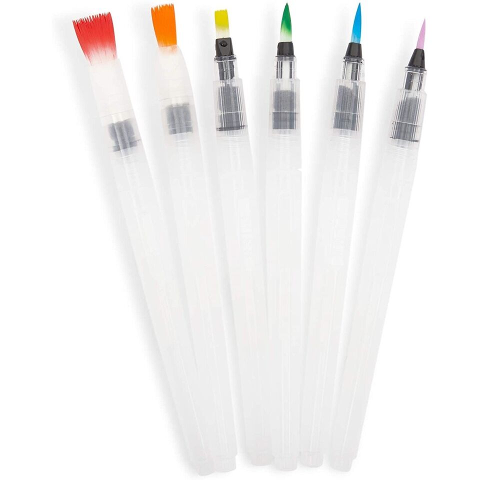 8-Pieces Watercolor Painting Set with Brushes and Paint Pens