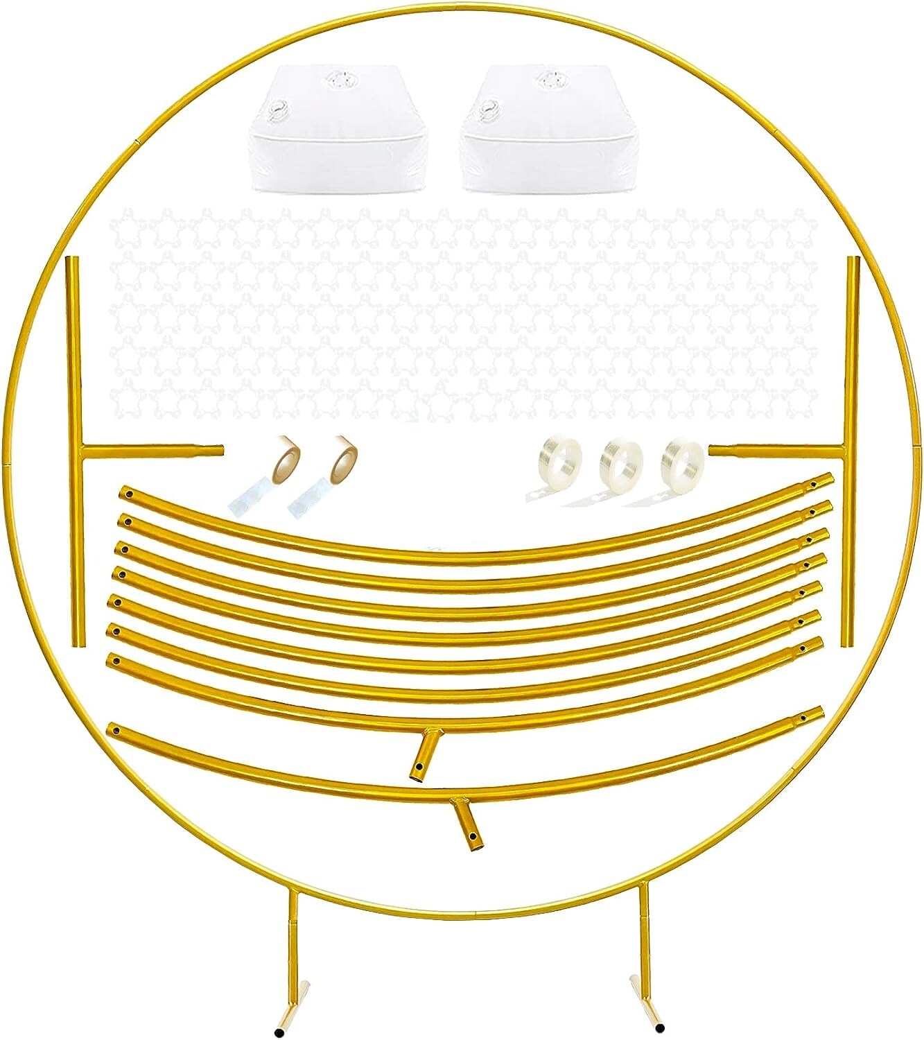 Large Size Metal Round Balloon Arch kit Decoration, for Wedding Birthday Party Decoration, Graduation Decorations and Baby Shower Photo Background