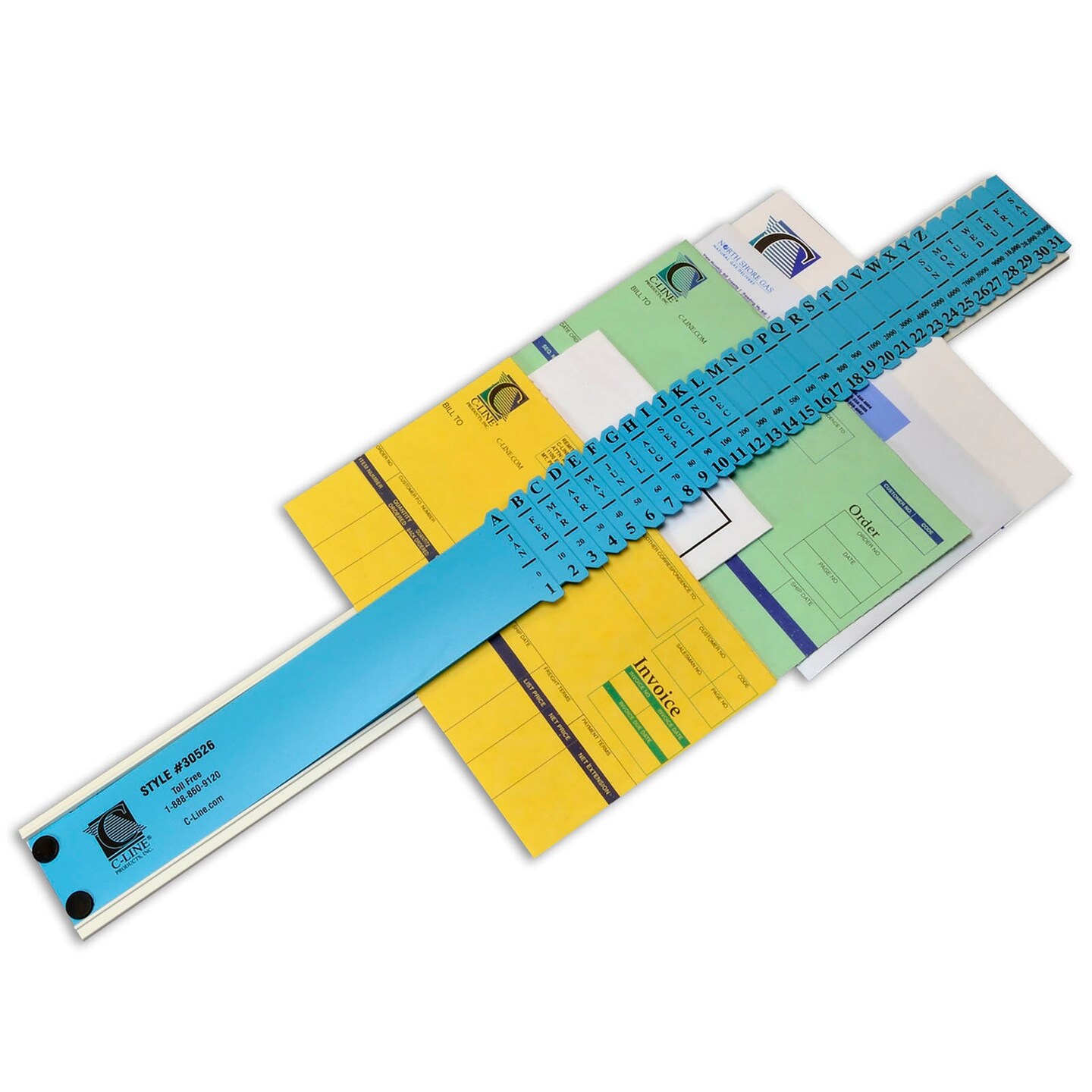 All-Purpose Document Sorter, Plastic, 2 1/2&#x22; x 23 1/2&#x22;
