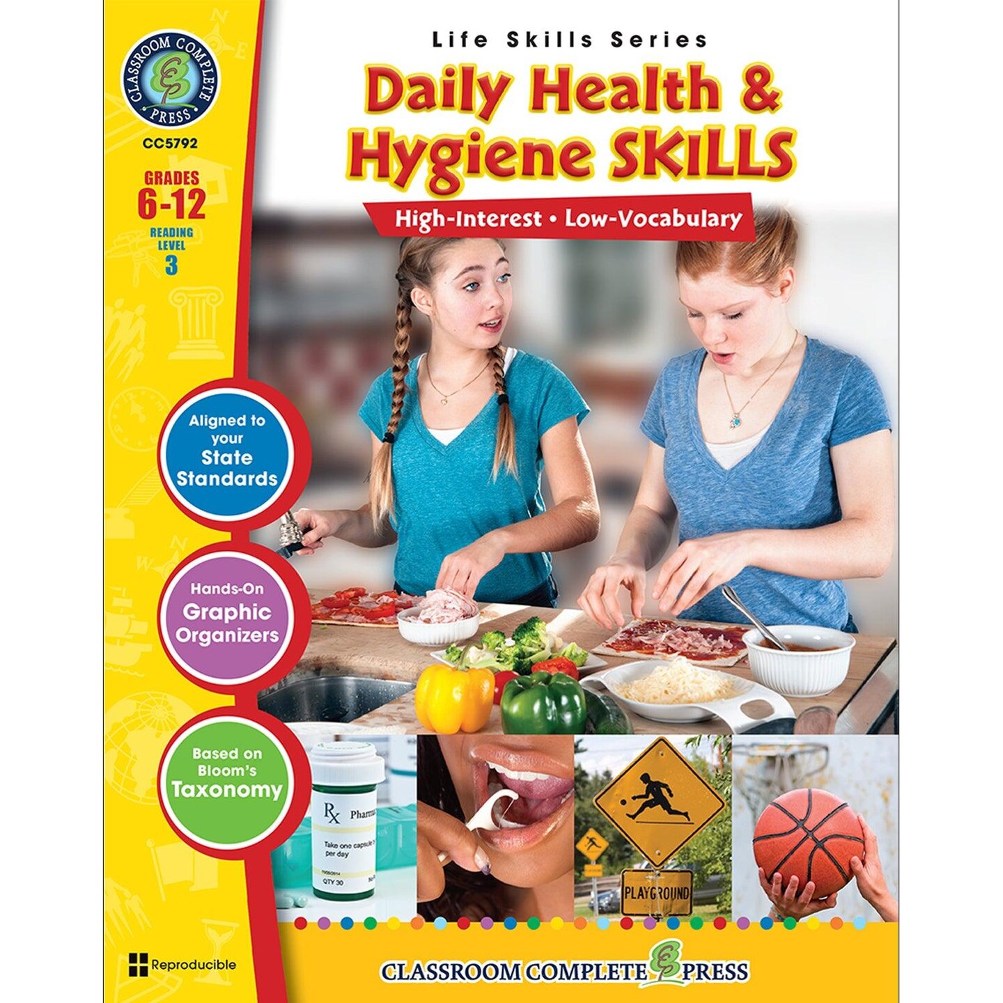 Daily Health &#x26; Hygiene Skills Book, Grade 6-12