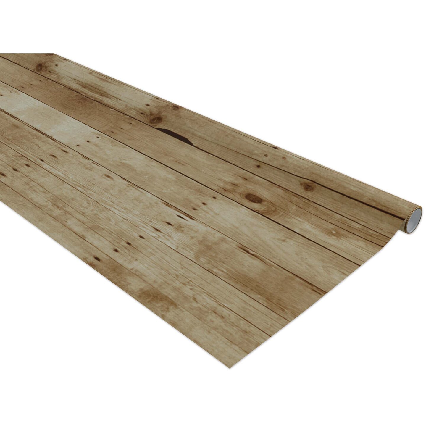 Bulletin Board Art Paper, Weathered Wood, 48&#x22; x 12&#x27;, 4 Rolls