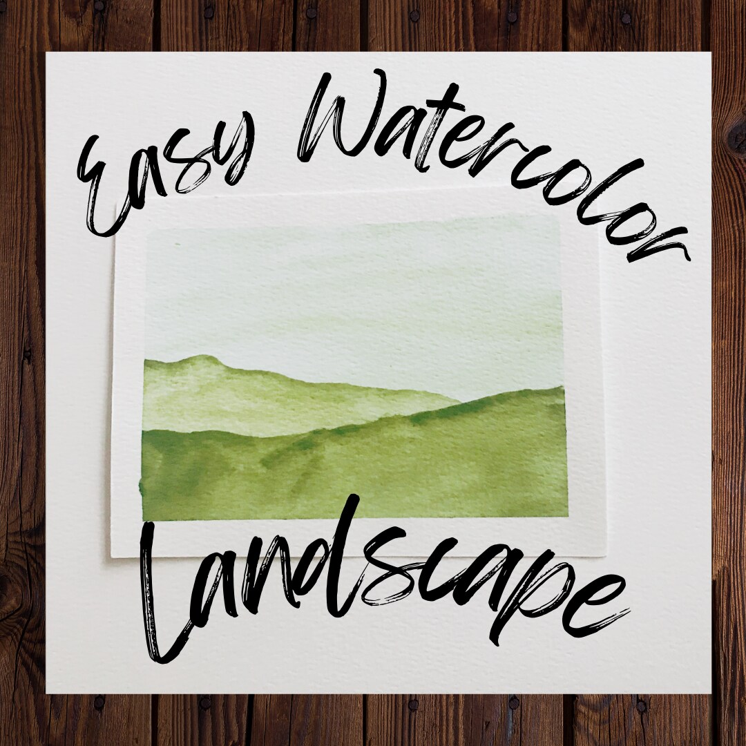 Easy Beginner Watercolor Landscape: Part One image 1