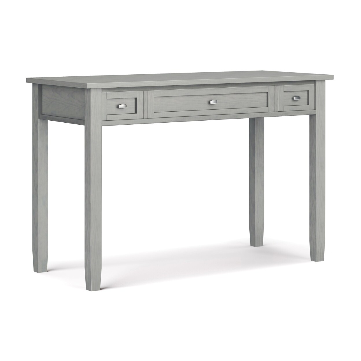 Simplihome Warm Shaker Solid Wood Rustic 48&#x22;Home Office Desk Writing Table