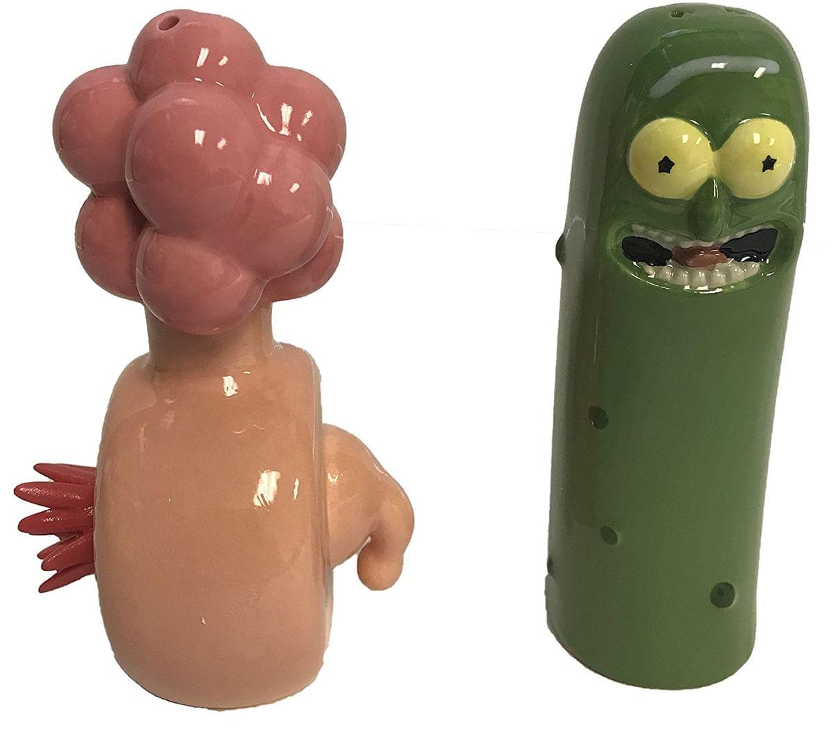 Rick and Morty Plumbus/ Pickle Rick Salt and Pepper Shaker Set | Michaels