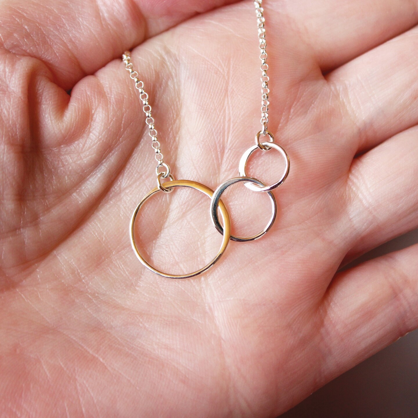 Grandmother mother daughter necklaces three generations Gold or Silver gift  for grandmother mother granddaughter MakerPlace by Michaels