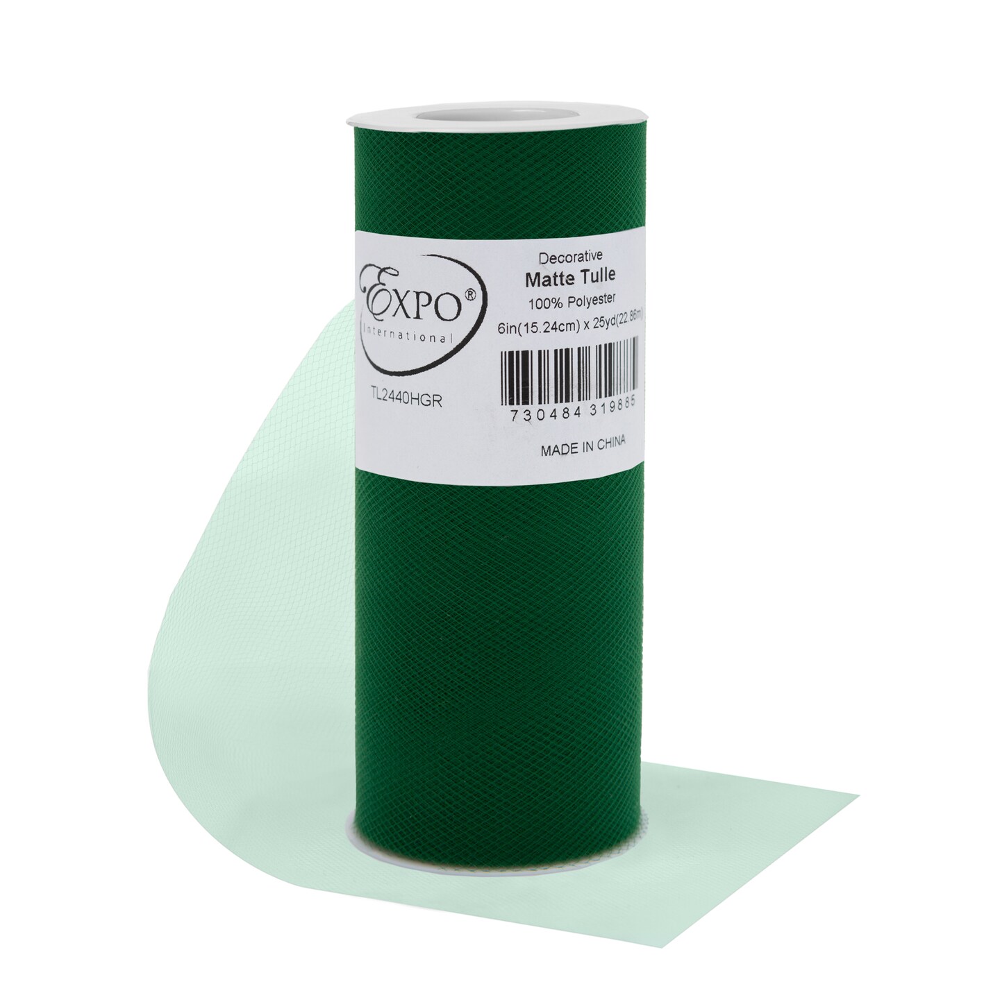Decorative Matte Tulle Spool of 6 Inch X 25 Yards