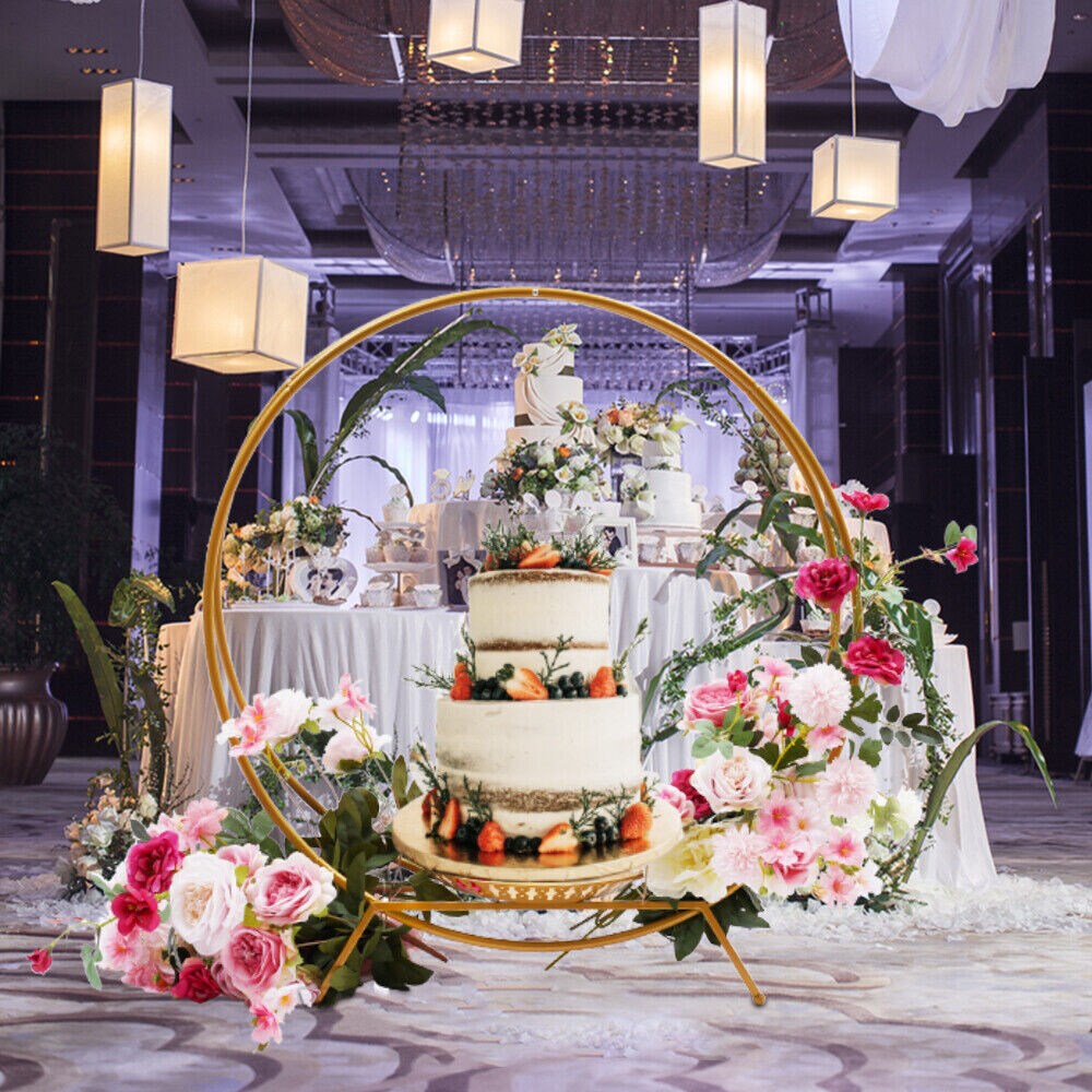 Wedding Cake Stand with Ring Arch Prop