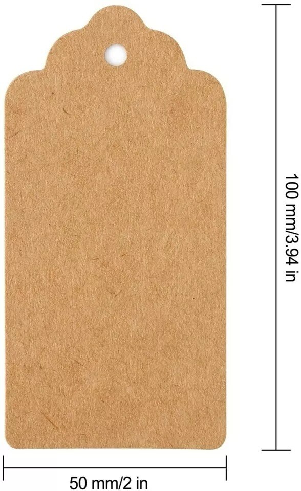 120 Kraft Paper Wedding Gift Tags