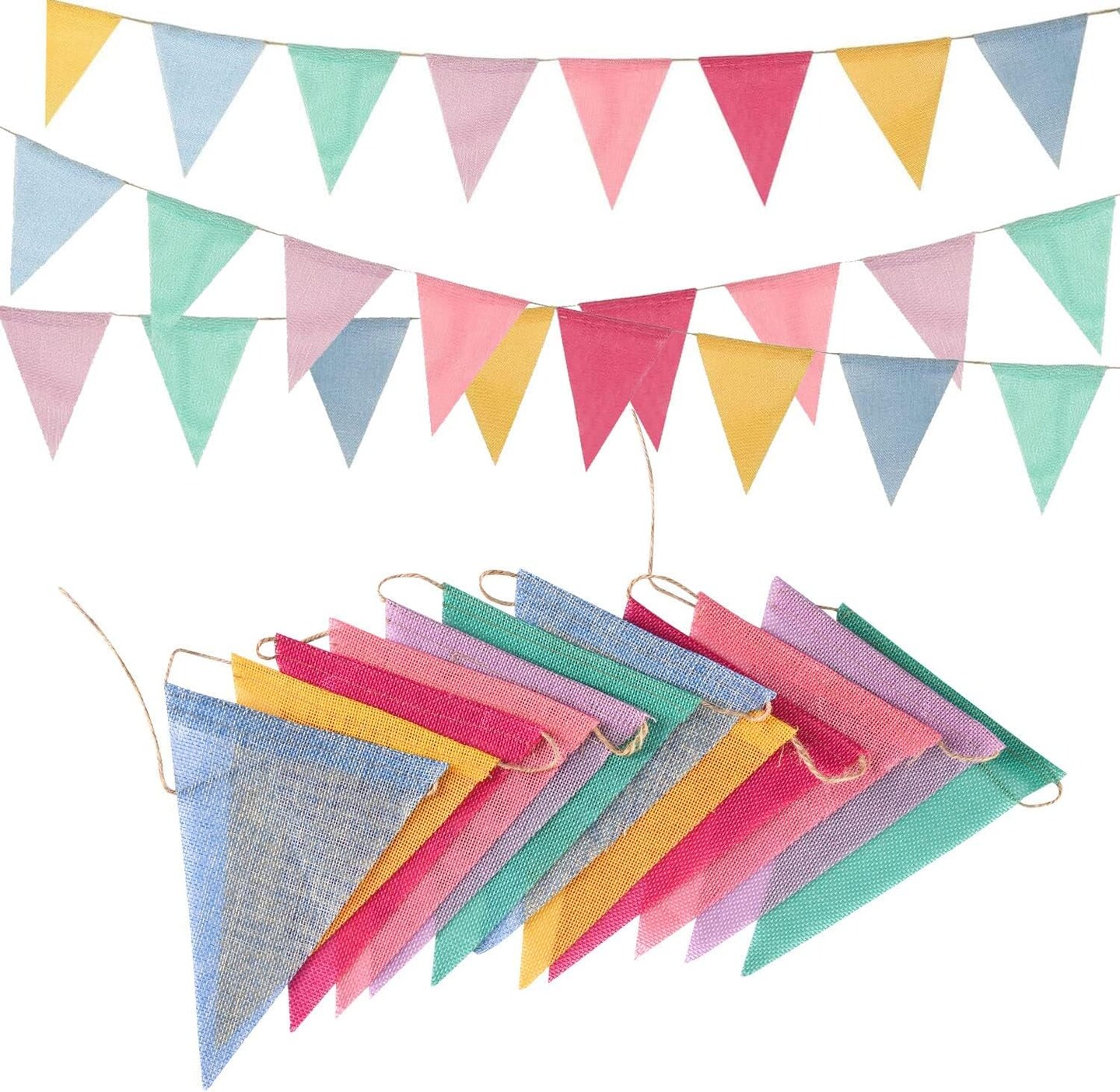 Pastel Pennant Banner Flags