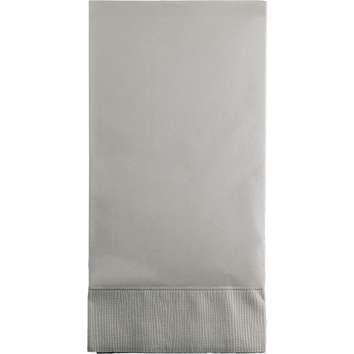 Shimmering Silver Guest Towel, 3 Ply, 16 ct