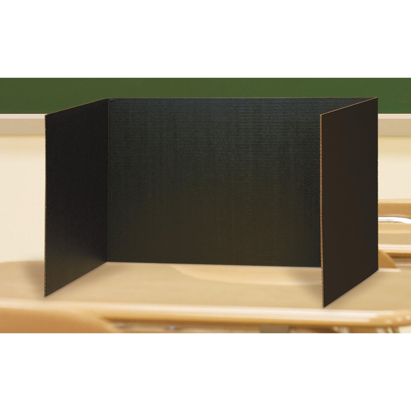 Privacy Boards, Black, 48&#x22; x 16&#x22;, 4 Boards