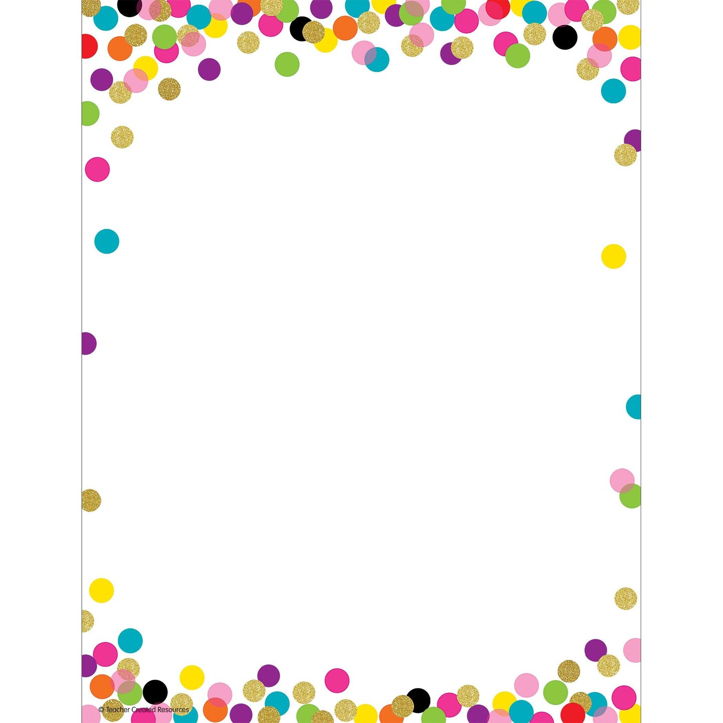 Confetti Computer Paper, 8.5&#x22; x 11&#x22;, 50 Sheets Per Pack, 6 Packs