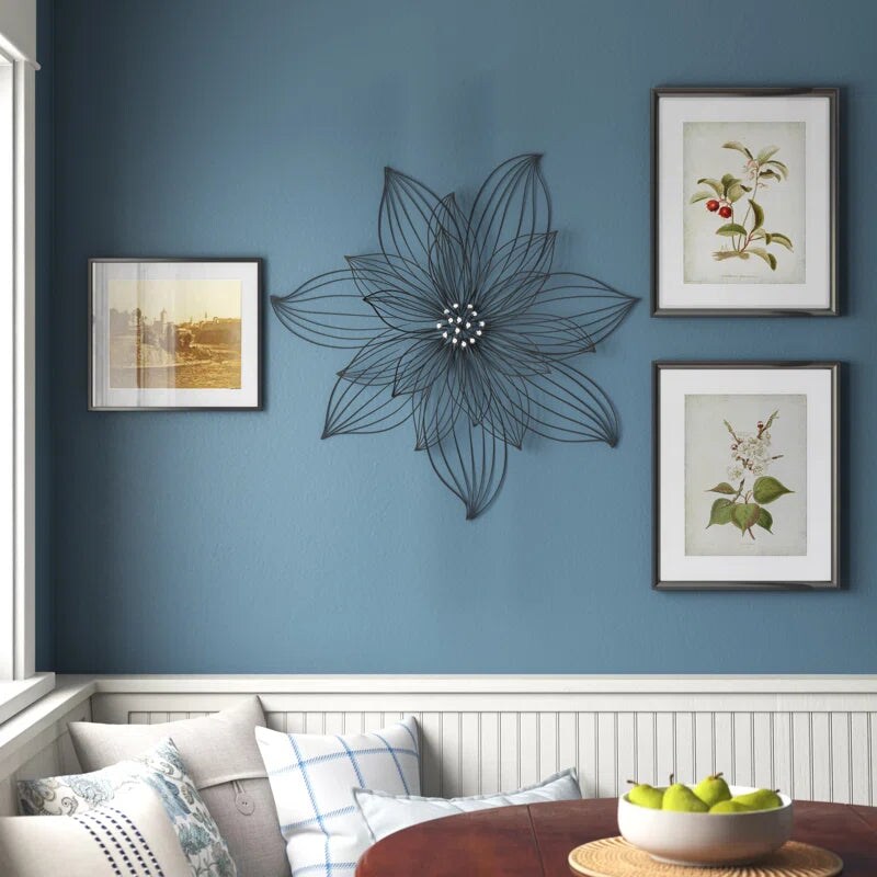 Traditional Plants &#x26; Flowers Wall Decor on Metal