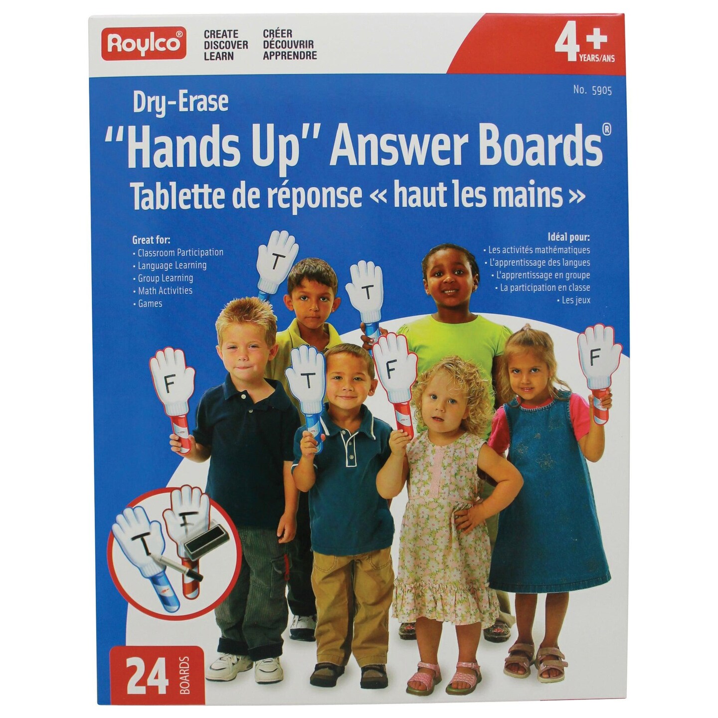 Hands Up Dry Erase Answer Boards&#xAE;, Pack of 24