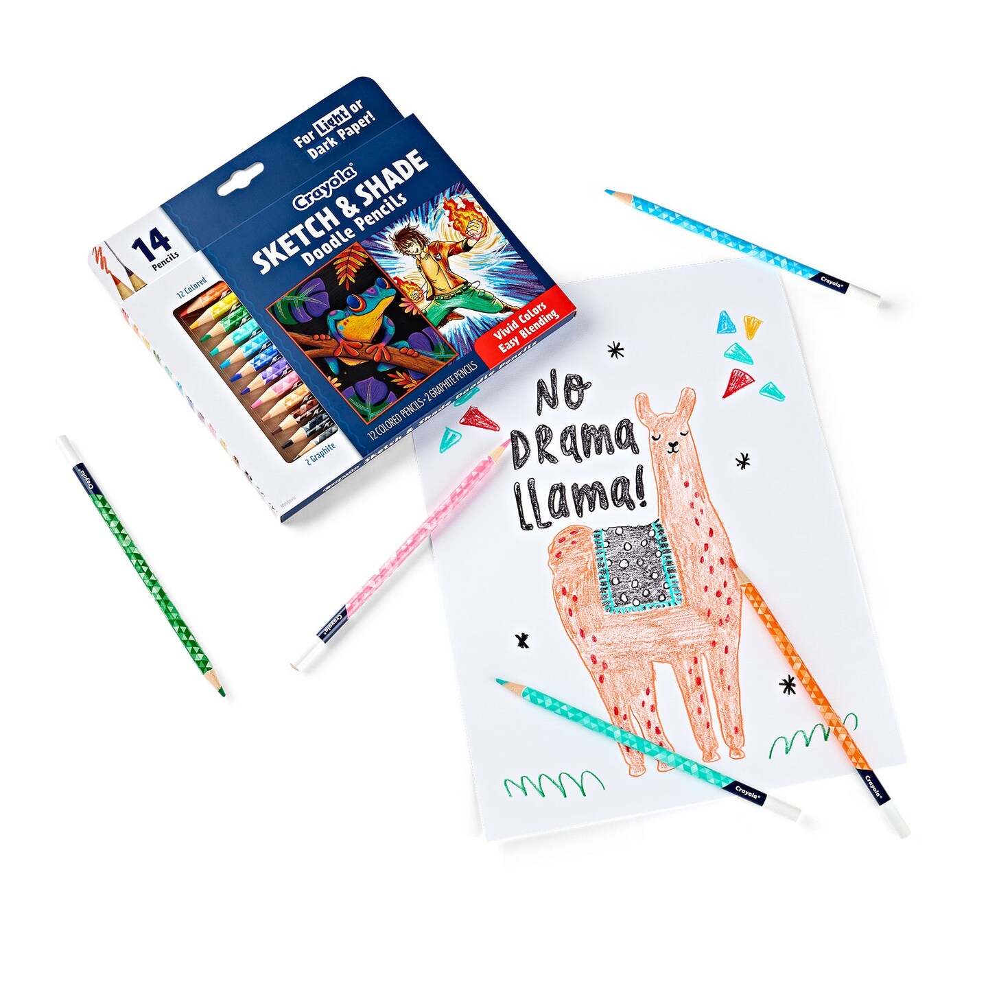 Doodle &#x26; Draw Sketch &#x26; Shade Doodle Pencil, 14 Per Pack, 2 Packs