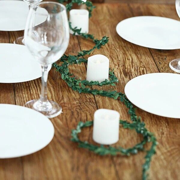 18 ft long GREEN Artificial Mini Foliage GARLAND