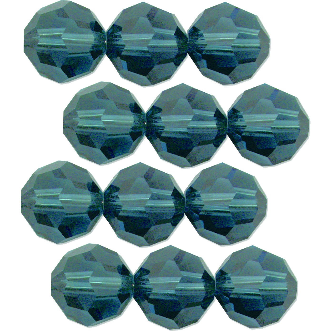 12 Montana Round Swarovski Crystal Beads 5000 3mm New
