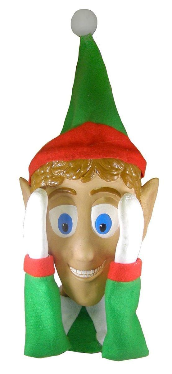 Scary Peeper Santa&#x27;s Helper Christmas Decoration