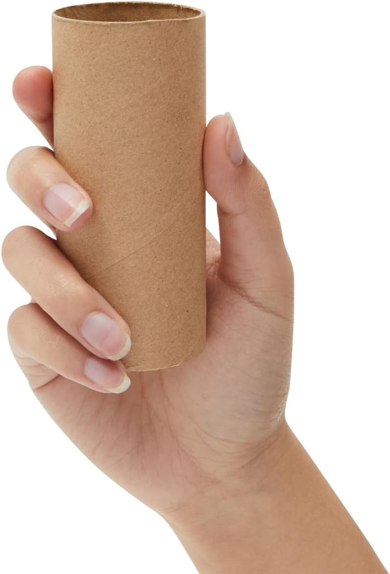 24 Brown Empty Paper Towel Rolls, 3 Size Cardboard Tubes for Crafts, DIY Art Projects (4, 6, and 10 Inches)
