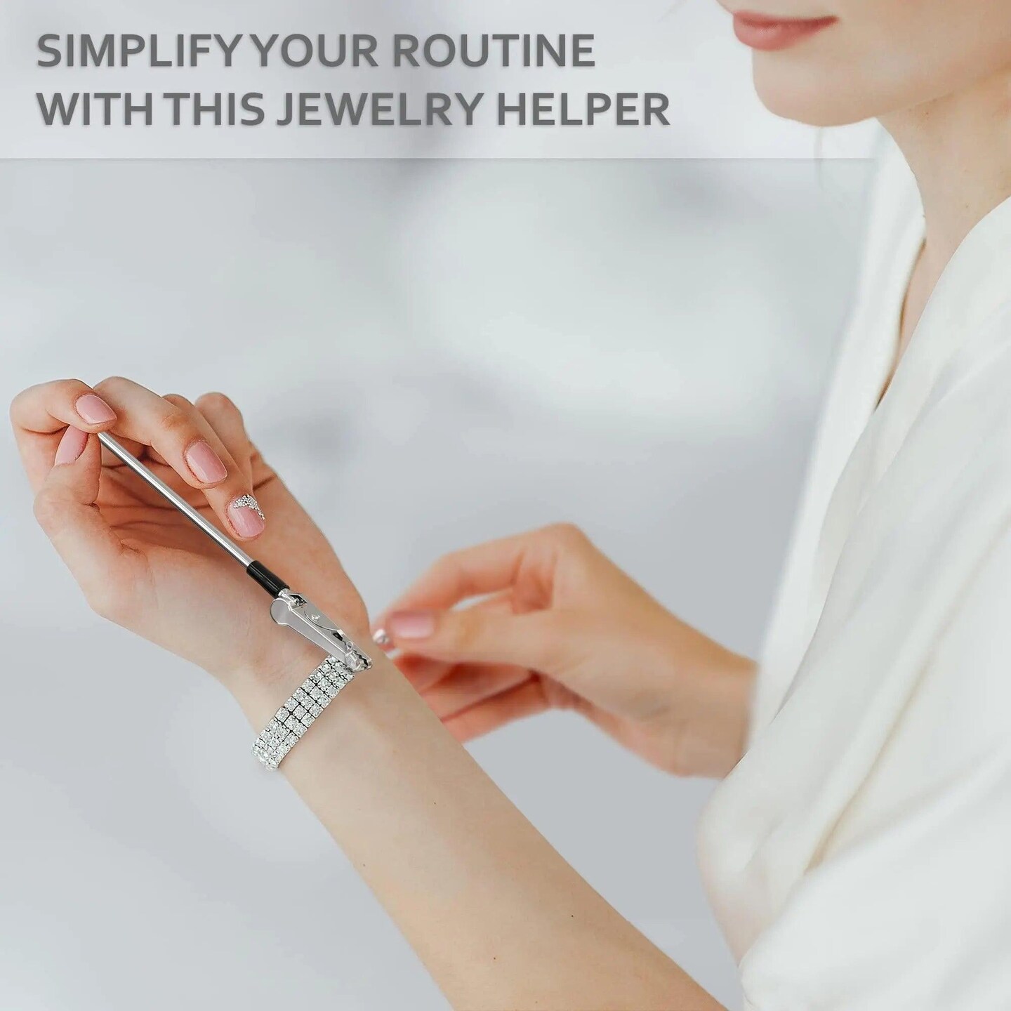 Bracelet Helper Tool   Fastener Helper Tool for Bracelet Necklace Jewelry Watch   Clasp Helper   Portable Easy to Use Made of Metal