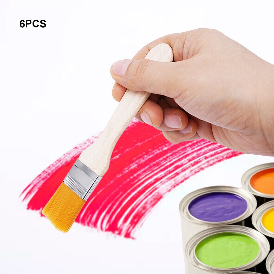 6 PCS Nylon Paintbrushes