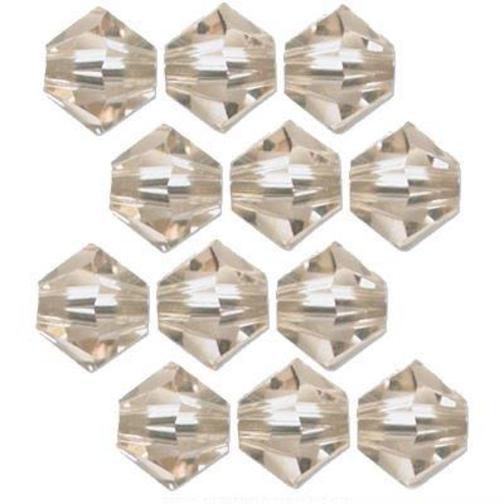 12 Ceylon Topaz Swarovski Crystal Bicone Beads 6mm New