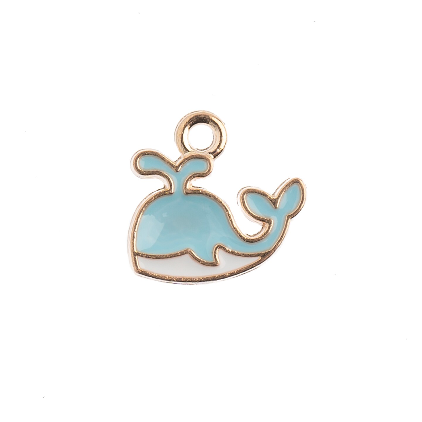 John Bead Sweet &#x26; Petite Whale Charms, 10pcs