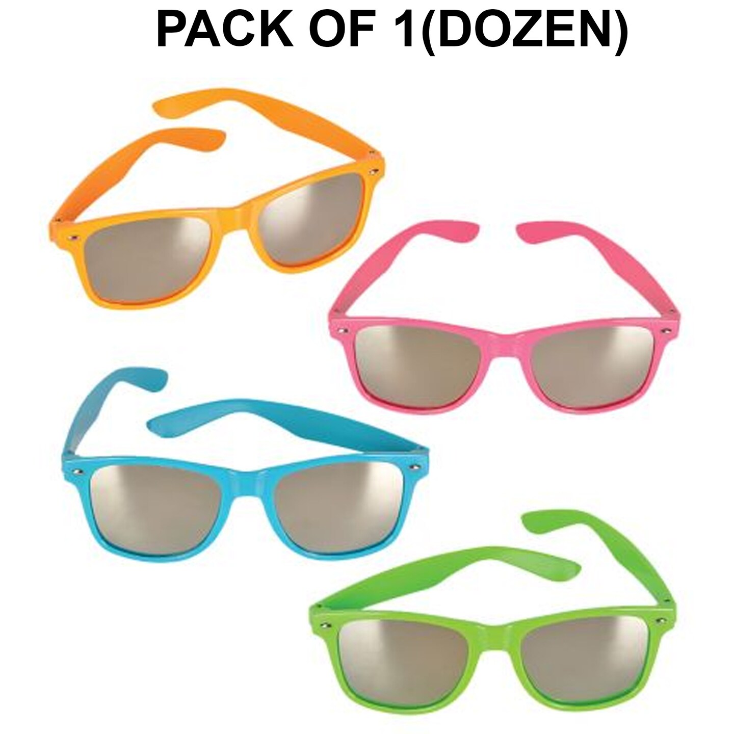 Neon Sunglasses with Mirrored Lenses | MINA&#xAE;