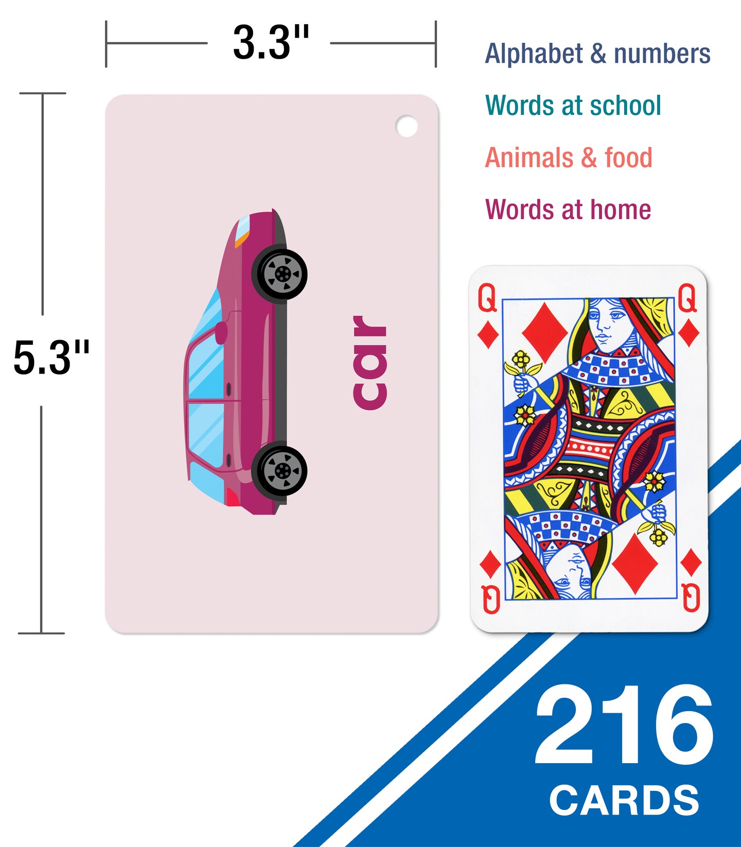 Carson Dellosa 216 Spanish Flash Cards for Kids, Sight Words, Numbers, and Alphabet Flashcards for Toddlers Ages 3 and Up, Educational Games for Bilingual and ESL Learners