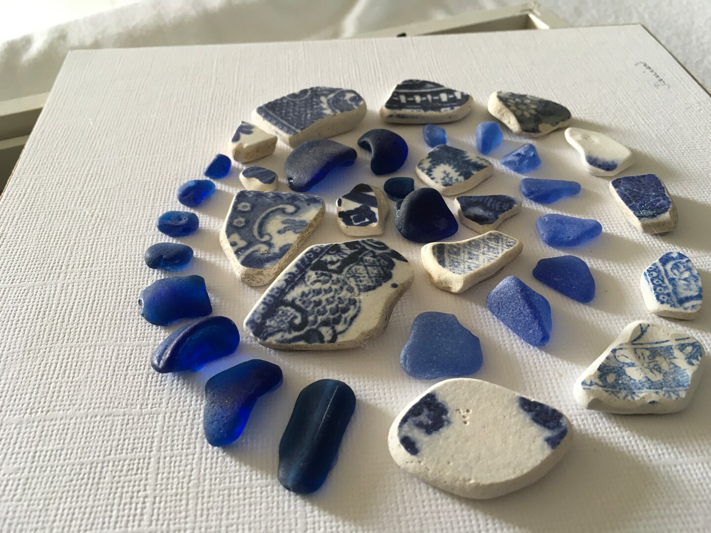 Butterfly SEA GLASS/POTTERY Art!! Genuine Sea Glass and Pottery! 5